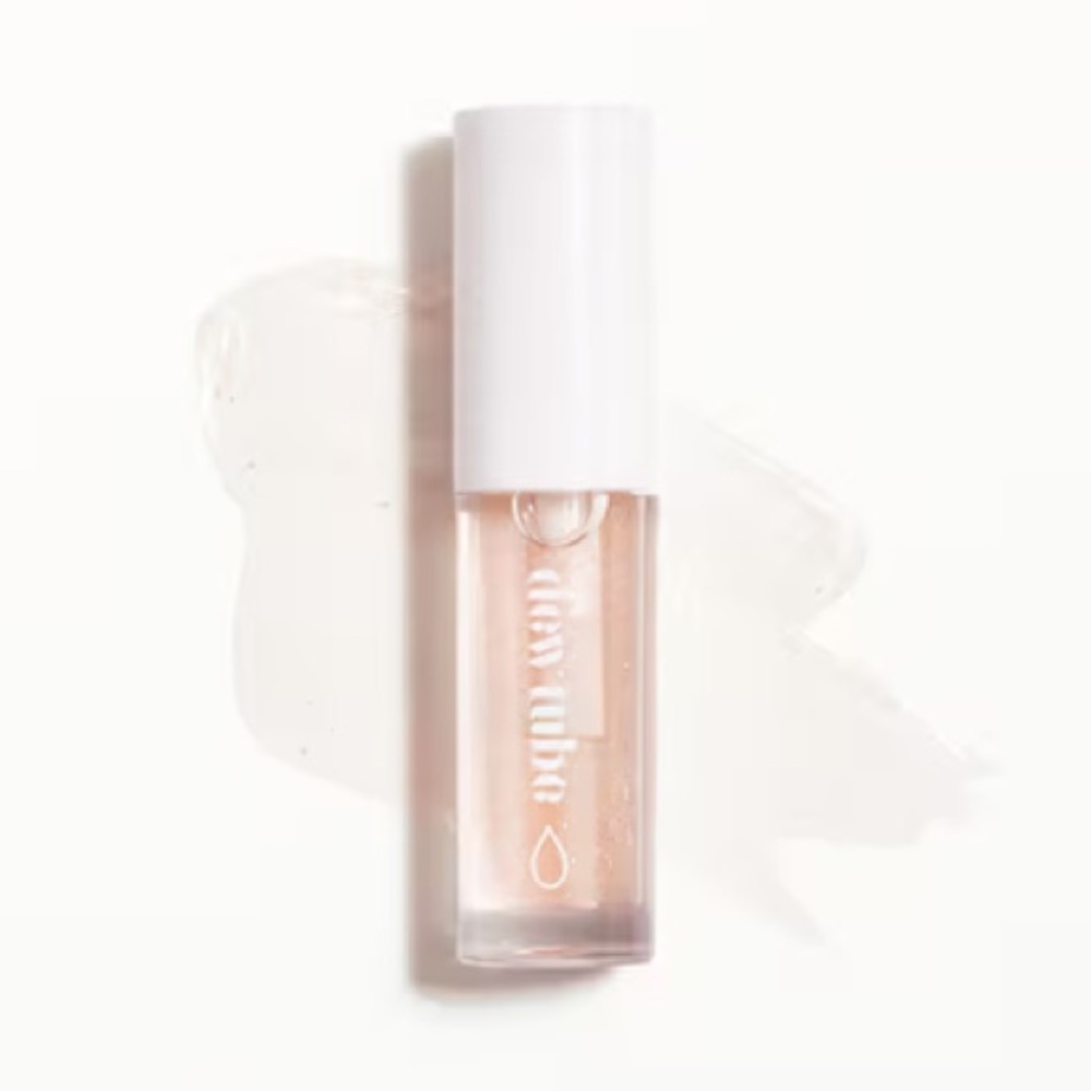 ⚫️ DEW TUBE Hydrating Lip Gloss Deluxe Travel Mini Size New In Box